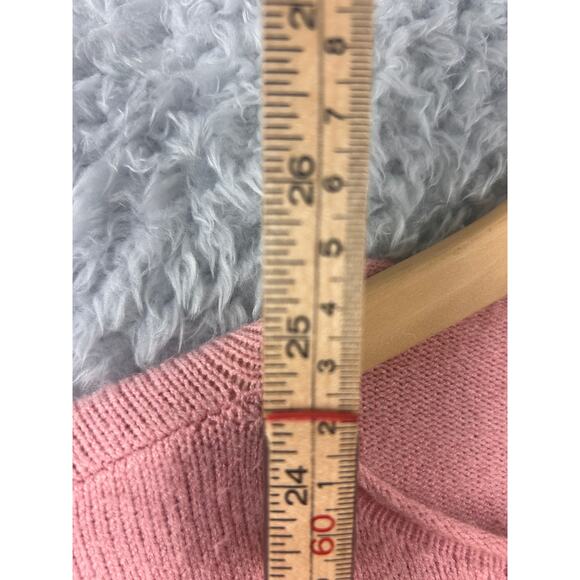 Workshop Republic Clothing Pink Star Knit Sweater Women’s Medium Soft Crewneck - Picture 6 of 6